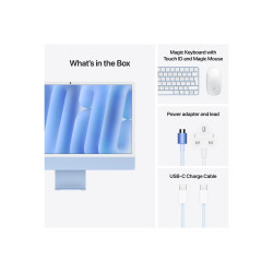 Apple iMac 24 4.5K Retina, Apple M4 10C CPU, 10C GPU/16GB/256GB SSD/Blue/INT | Apple