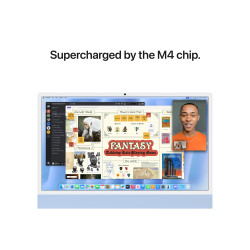 Apple iMac 24 4.5K Retina, Apple M4 10C CPU, 10C GPU/16GB/256GB SSD/Blue/INT | Apple