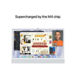 Apple iMac 24 4.5K Retina, Apple M4 10C CPU, 10C GPU/24GB/512GB SSD/Silver/INT | Apple
