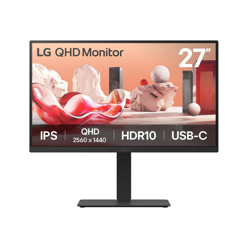LG 27BA75QB-B | 27 " | IPS | 16:9 | 100 Hz | 5 ms | 2560 x 1440 pixels | 280 cd/m | HDMI ports quantity 1 | Black