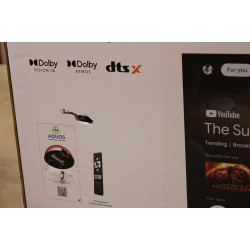 SALE OUT. Sharp 43GR8265E 43 (108cm) 4K Ultra HD QLED Smart Google Frameless TV, 144Hz, Dolby Vision IQ, Dolby Atmos, Harman/Kar