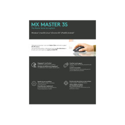 Logitech MX MASTER 3S Wireless Mouse, Graphite | Logitech