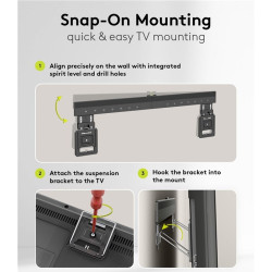 Goobay Wall mount | Ultraslim TV Wall Mount Basic FIXED (XL) | 43-100 " | Black