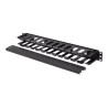 Lanberg 19" Cable managmement 1U, Type A, Plastic, Black | Lanberg