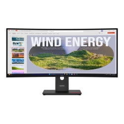 Lenovo | ThinkVision | T34WD-40 | 34 " | VA | 21:9 | 120 Hz | 4 ms | 3440 x 1440 pixels | 300 cd/m | HDMI ports quantity 1 | Ecl