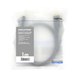 Logilink | DisplayPort Cable | CV0119 | DP Male | DP Male | DP to DP | 1 m
