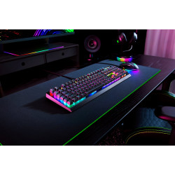 Razer | Mechanical Gaming Keyboard | BlackWidow V4 X | Mechanical Gaming Keyboard | Wired | US | Black | Yellow Mechanical Switc