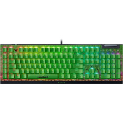 Razer BlackWidow V4 X | Gaming keyboard | Wired | US | Minecraft Edition | Razer Green Mechanical Switches (Clicky)