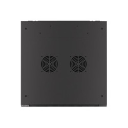 Lanberg | Rack cabinet 19" wall-mount 9U/600x600 (flat pack) for self-assembly with metal door | WF01-6609-00B | Black