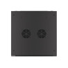 Lanberg | Rack cabinet 19" wall-mount 9U/600x600 (flat pack) for self-assembly with metal door | WF01-6609-00B | Black