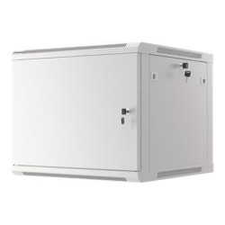 Lanberg | Rack cabinet 19" wall-mount 9U/600x600 (flat pack) for self-assembly with metal door | WF01-6609-00S | Grey
