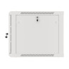 Lanberg | Rack cabinet 19" wall-mount 9U/600x600 (flat pack) for self-assembly with metal door | WF01-6609-00S | Grey