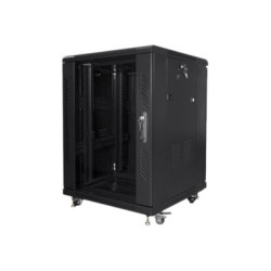 Lanberg | Rack cabinet 19" free-standing 15U/600x600 (flat pack) | FF01-6615-12B | Black