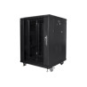 Lanberg | Rack cabinet 19" free-standing 15U/600x600 (flat pack) | FF01-6615-12B | Black