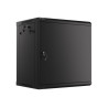 Lanberg | Rack cabinet 19" wall-mount 12U/600x450 for self-assembly with metal door (flat pack) | WF01-6412-00B | Black