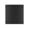 Lanberg | Rack cabinet 19" wall-mount 12U/600x450 for self-assembly with metal door (flat pack) | WF01-6412-00B | Black