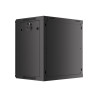 Lanberg | Rack cabinet 19" wall-mount 12U/600x450 for self-assembly with metal door (flat pack) | WF01-6412-00B | Black