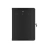 Lanberg | Rack cabinet 19" wall-mount 12U/600x450 for self-assembly with metal door (flat pack) | WF01-6412-00B | Black