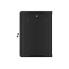 Lanberg | Rack cabinet 19" wall-mount 12U/600x450 for self-assembly with metal door (flat pack) | WF01-6412-00B | Black
