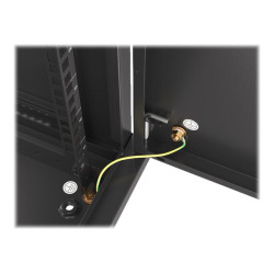 Lanberg | Rack cabinet 19" wall-mount 12U/600x450 for self-assembly with metal door (flat pack) | WF01-6412-00B | Black