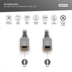 Digitus 4K USB Type-C AOC AV Connection Cable | AK-330160-150-S