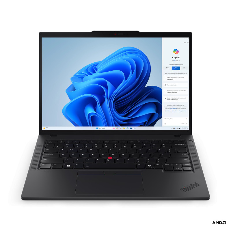 Lenovo ThinkPad T14 G5 | Black | 14 " | IPS | WUXGA | 1920 x 1200 pixels | Anti-glare | AMD Ryzen 7 PRO | 8840U | 32 GB | SO-DIM