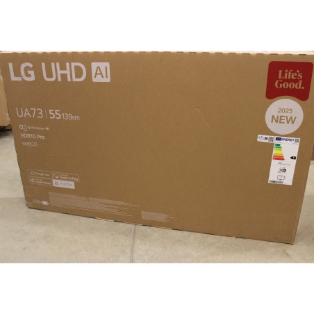 SALE OUT. LG 55UA73003LA 55" (140 cm) LED LCD TV | LG 55UA73003LA | 55 | Smart TV | webOS 25 | UHD | DAMAGED PACKAGING
