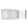 Lanberg | Rack cabinet 19" wall-mount 9U/600x600 (flat pack) with glass door | WF01-6609-10S | Grey
