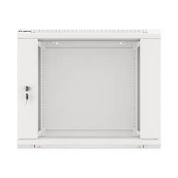 Lanberg | Rack cabinet 19" wall-mount 9U/600x600 (flat pack) with glass door | WF01-6609-10S | Grey