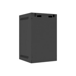 Lanberg | Rack cabinet 10" wall-mount 9U/280x310 (flat pack) with glass door | WF10-2309-10B | Black