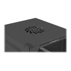 Lanberg | Rack cabinet 10" wall-mount 9U/280x310 (flat pack) with glass door | WF10-2309-10B | Black