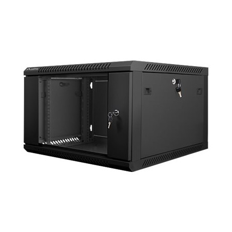 Lanberg | Rack cabinet 19" wall-mount 6U/600x600 (flat pack) | WF01-6606-10B | Black