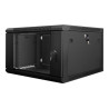 Lanberg | Rack cabinet 19" wall-mount 6U/600x600 (flat pack) | WF01-6606-10B | Black