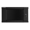 Lanberg | Rack cabinet 19" wall-mount 6U/600x600 (flat pack) | WF01-6606-10B | Black