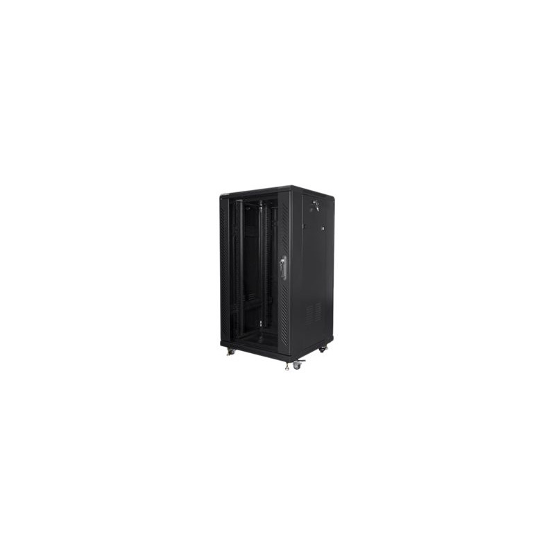 Lanberg | Rack cabinet 19" free-standing 22U/600x600 (flat pack) | FF01-6622-12B | Black