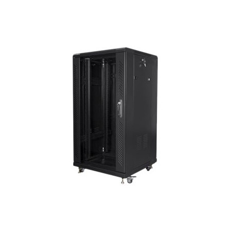 Lanberg | Rack cabinet 19" free-standing 22U/600x600 (flat pack) | FF01-6622-12B | Black