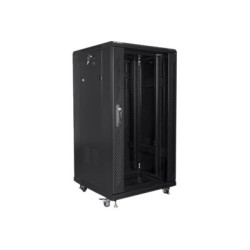 Lanberg | Rack cabinet 19" free-standing 22U/600x600 (flat pack) | FF01-6622-12B | Black