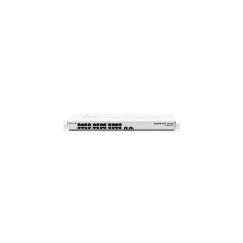 MikroTik | Cloud Smart Switch | CSS326-24G-2S+RM | Managed L2 | Rackmountable | Gigabit Ethernet (copper) ports quantity 24 | SF