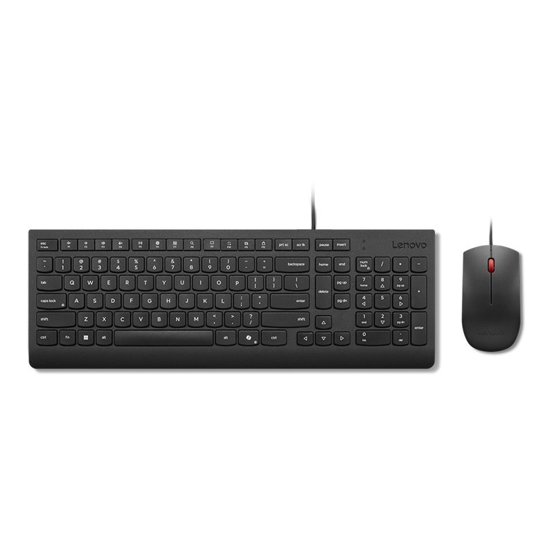 Lenovo Essential Wired Combo Keyboard and Mouse | Keyboard and Mouse Set | Wired | Mouse included | Lithuanian | Black