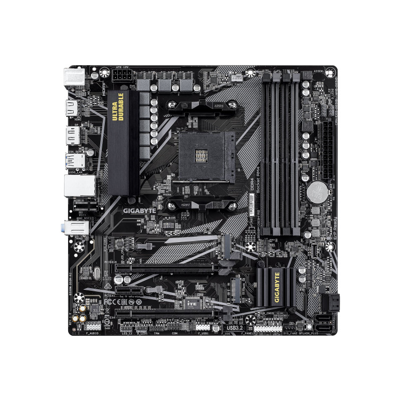 Gigabyte B550M DS3H R2 | Processor family AMD | Processor socket AM4 | DDR4 DIMM | Supported hard disk drive interfaces SATA, M.