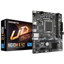 Gigabyte H610M K V2 | Processor family Intel | Processor socket LGA1700 | DDR5 | Supported hard disk drive interfaces M.2, SATA 