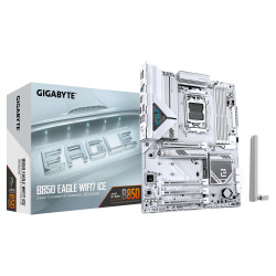 Gigabyte B850 EAGLE WF7 ICE | Processor family AMD | Processor socket AM5 | DDR5 | Supported hard disk drive interfaces SATA, M.