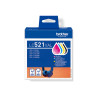 Brother LC521VAL | Ink Cartridge | Black, Cyan, Magenta,Yellow