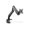Digitus Desk Mount | Universal Single Monitor Mount with Gas Spring and Clamp Mount | Adjustable Height, Rotate, Tilt, Swivel | 