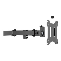Digitus Desk Mount | DA-90401 | Adjustable Height, Rotate, Swivel | 15-32 " | Maximum weight (capacity) 2x8 kg | Black