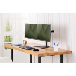 Digitus Desk Mount | DA-90401 | Adjustable Height, Rotate, Swivel | 15-32 " | Maximum weight (capacity) 2x8 kg | Black