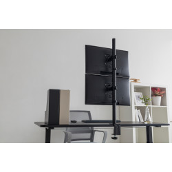 Digitus Desk Mount | DA-90438 | Adjustable Height, Rotate, Tilt, Swivel | 17-32 " | Maximum weight (capacity) 2x8 kg | Black