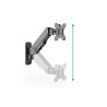Digitus Wall mount | DA-90396 | Adjustable Height, Rotate, Tilt | 17-32 " | Maximum weight (capacity) 8 kg | Black