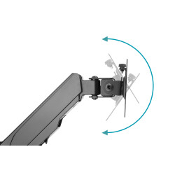 Digitus Wall mount | DA-90396 | Adjustable Height, Rotate, Tilt | 17-32 " | Maximum weight (capacity) 8 kg | Black