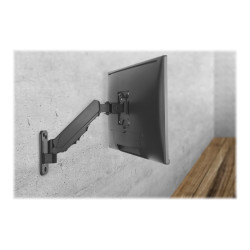 Digitus Wall mount | DA-90396 | Adjustable Height, Rotate, Tilt | 17-32 " | Maximum weight (capacity) 8 kg | Black